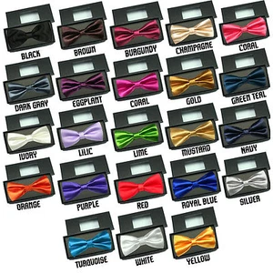 Gift Party Formal Tuxedo Suits Satin BOW TIE from Boy Baby Toddler Kid to Men - Picture 1 of 93