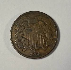 Error 1865 2C (#19371) Fine strong Obv struck thru - Picture 1 of 2
