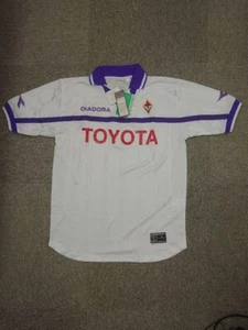 Camiseta de fútbol Fiorentina 2000 2001 local talla M hecha en Italia vintage nueva con etiquetas - Imagen 1 de 11