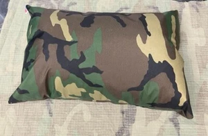USGI Water Repellant Woodland Camo Bivy Pillow Camping Travel Rain Made in USA - Picture 1 of 2
