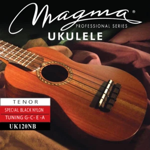 Set Strings MAGMA UKULELE Tenor Sp Black Nylon Hawaiian Tunning (UK120NB) - Picture 1 of 2
