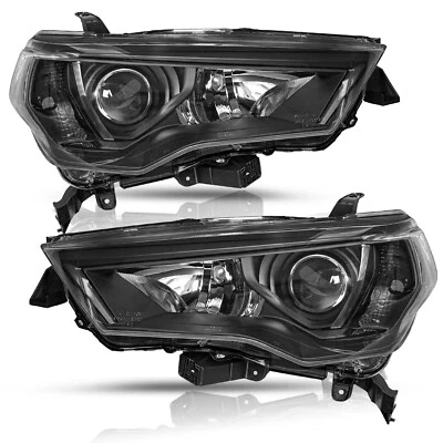 Conjunto de luces faros negros izquierda+derecha para Toyota 4Runner 2014-2020 4 puertas Foto 1 de 4