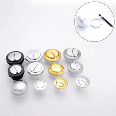 Dia 58.5mm-70mm Round Dual Flush Toilet Cistern Push Button Fitting Replacement - Image 1 of 4