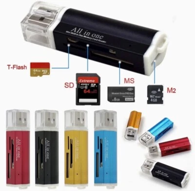 Multi All In 1 Micro USB 2.0 Memory Card Reader Adapter - Image 1 of 3