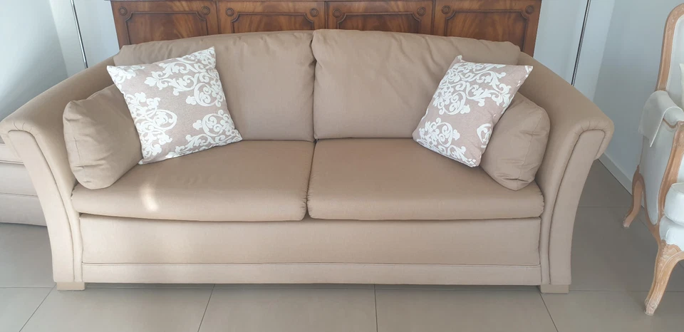 couch gebraucht, Bielefelder Werkstätten, 200cm, sehr gut, lose Rückenkissen, zw - Bild 1 von 4