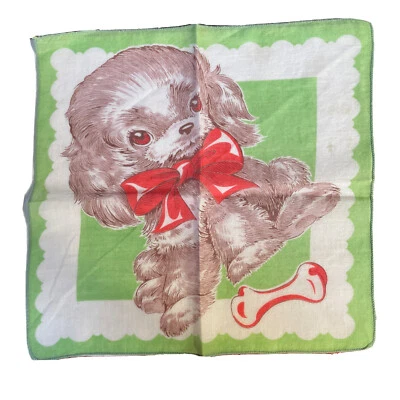 Pañuelo Pañuelo Infantil Marrón Perro Cachorro Rojo Lavado Ahora MCM Verde Foto 1 de 4