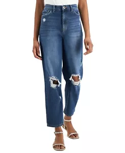 $70 Inc International Concepts Womens High Rise Ripped Straight Jeans Size 16 - Picture 1 of 1