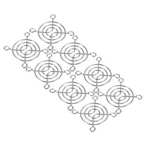 8 Packung Grill Metallgitter 50mm für Lüfterschutzabdeckung DIY Silber - Bild 1 von 5