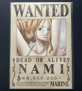 One PIECE NAMI Dead or Alive Wanted A3 Póster Arte Anime Juego Sin Abrir - Imagen 1 de 10