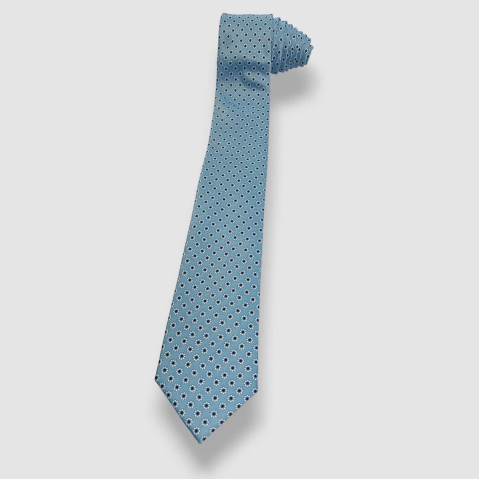 Nautica Men's Blue Classic Floral Dot Slim Tie Size 58 x 3 - Image 1 of 1