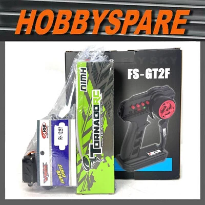 RC RADIO SYSTEM, SERVO, BATTERY, CHARGER BUNDLE 1:10 TAMIYA KYOSHO KIT FLYSKY - Image 1 of 3