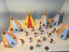 Timpo Toys Native American Indians War Camp in very good condition 