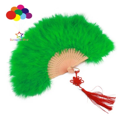 高品质土耳其大羽毛扇女士举行舞蹈道具派对婚礼 — 第 1/4 张图片