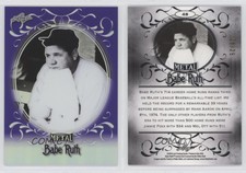 2019 Leaf Babe Ruth Collection Purple /25 Babe Ruth #48 HOF