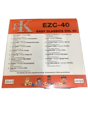  Easy Karaoke Easy Classics EZC 40 - Image 1 of 2
