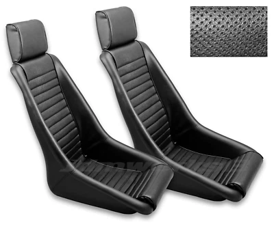 RETRO CLASSIC KPGC11 VINTAGE RACING BUCKET SEATS (Perforated / PVC) PAIR - Изображение 1 из 4