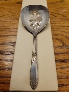 Vintage National Silver Co. King Edward Slotted Spoon - Picture 1 of 3