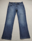 Lucky Brand Easy Rider Jeans Womens 8 Mid Rise Straight Leg Blue Denim (30 x 29)