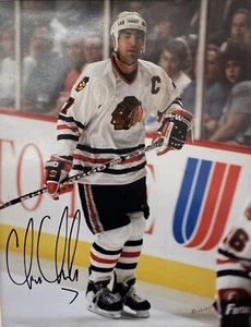 Chris Chelios Chicago Blackhawks - Signed 8x10 Photo - Picture 1 of 3