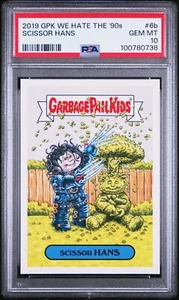 2019 Garbage Pail Kids We Hate 90s SCISSOR HANS 6b PSA 10 GEM MINT Edward Depp - Picture 1 of 2