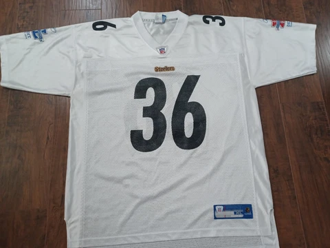 Reebok Pittsburgh Steelers Jerome Bettis #36 Super Bowl 2006 Jersey Mens XL Bus Cover