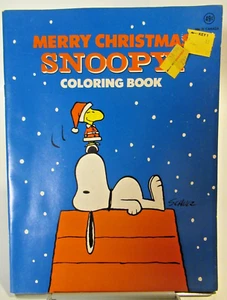 Vintage 1979 Merry Christmas Snoopy Coloring Book - Picture 1 of 5