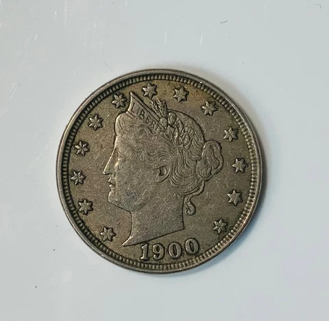 1900 Liberty V Nickel CHOICE ORIGINAL XF FREE SHIPPING Cover