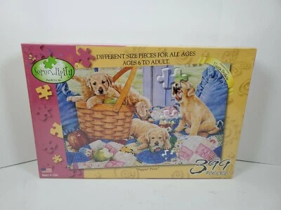Rompecabezas para perros cachorros Serendipity por Susan Brabeau obra de arte cachorros nuevo Foto 1 de 4