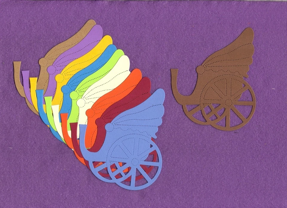 Tarjetas de álbum de recortes troquelados de caballo CARRIAGE Foto 1 de 1