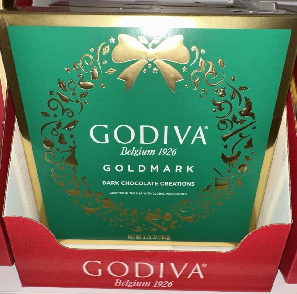 Godiva Belguim 1926 Goldman Dark Chocolate Creations. 9 Pc. 3.75oz/107gm.