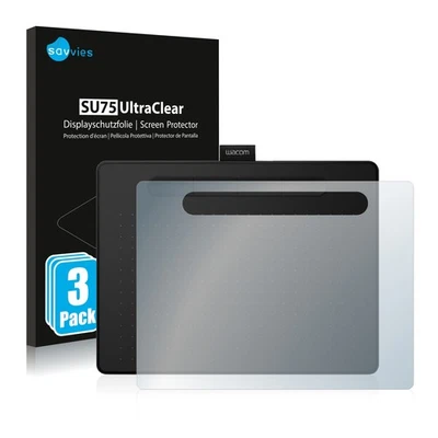 3 Pack Screen Protector for Wacom Intuos M Protective Film Clear Protection - Image 1 of 4