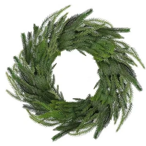 Guirlande réaliste 150 cm pour Noël en pin pour style manteau et table - Photo 1/19