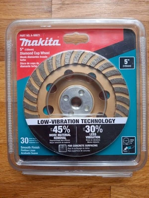 Makita 5" A-98871 Diamond Cup Wheel 5/8” Concrete Surfacing Grinding - Image 1 of 4
