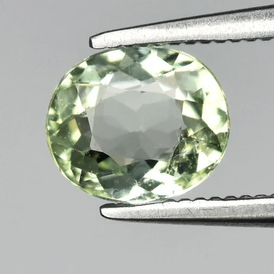 💎 Turmalina verde natural ovalada de 0,68 quilates 6x5,2 mm - sin calefacción, piedras preciosas de África Foto 1 de 4