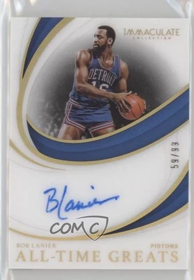 2018–19 Panini Immaculate All-Time Greats с автографом /99 Боб Ланье #AG-BLN с автографом HOF - Изображение 1 из 2