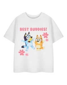 Camiseta de manga corta Bluey White Best Buddies para niñas - Imagen 1 de 9