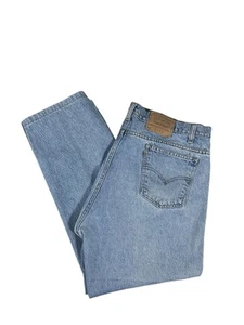 Vintage 90s Levis Orange Tab Jeans 505 Size 42x30 Straight Blue Regular - Picture 1 of 7