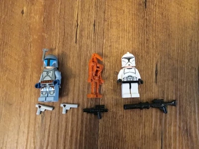 Lego Star Wars 75105 Minifigures Jango Fett, Clone Trooper, Battle Droid - Image 1 of 3