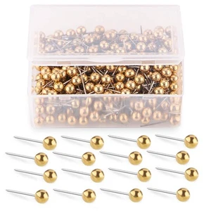 Push Pins Map Tacks 1/8-Inch Retro Metallic Color Beads Head Marking Push Pin... - Picture 1 of 6