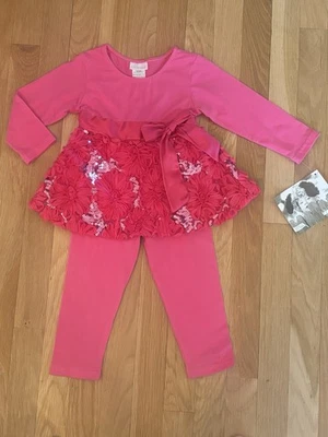 Nuevo con etiquetas Top y Leggings Cach Cach Boutique Dos Piezas 24 M 18-24 Vacaciones Foto 1 de 4