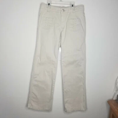 Girls Circo Pants Khaki Chino Size 10 Straight Leg Adjustable Waist Pockets Tan - Image 1 of 4