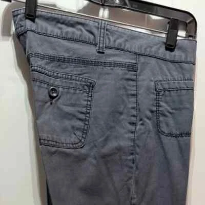 Aeropostale charcoal gray 100% cotton low rise boot cut trousers. Size 7/8. - Image 1 of 4