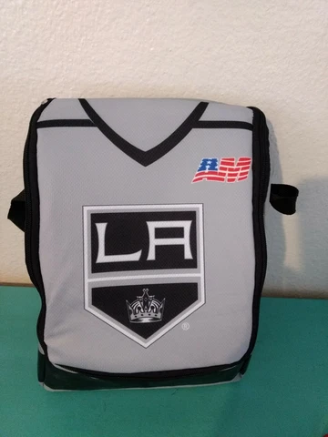 LA Kings Lakers Bailey Mascot Silver Saturday Jersey SGA 2018 Canvas Lunch Bag Cover