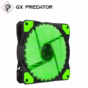 120mm LED Ultra Silent Cooling Fan Computer PC Case heatsink 15 LEDs 12V -Green - Picture 1 of 11