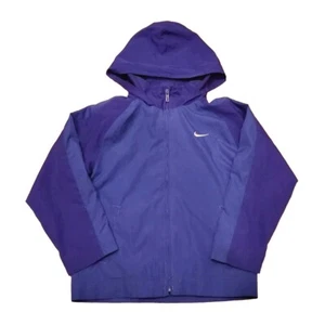 Nike Boys Size 6 Jacket Windbreaker Colorblock Blue Back Logo - Picture 1 of 8