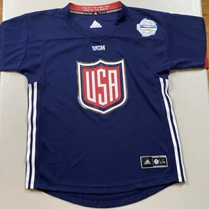 WCH Hockey 2016 World Cup Adidas USA Jersey L/XL (Youth Size) 100% Polyester VG - Picture 1 of 17