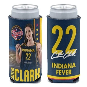 CAITLIN CLARK ~ (1) Official NFL Slim Can Coolie Koozie Holder 2-Sided Huggie - Picture 1 of 1