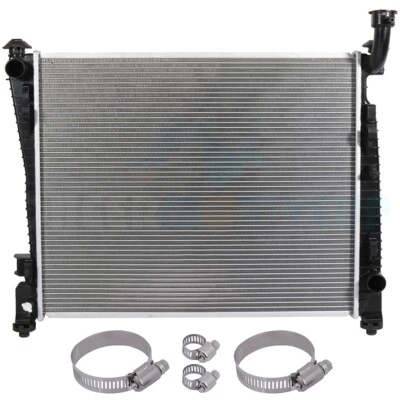 AC Radiator w/Oil Hose Clamp Kit for 2011-2019 Dodge Durango Jeep Grand Cherokee Foto 1 de 4