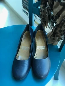 Dasco Leather Blue Heels Shoes US 6 - Picture 1 of 5