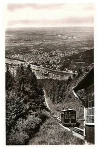 Cartolina Blick Von Stazione Treno Vista Città RPPC 1956 Pubblicata - Foto 1 di 2